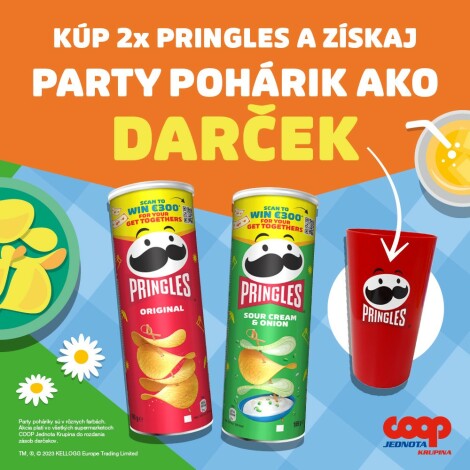 Získajte PARTY POHÁRIK od Pringles