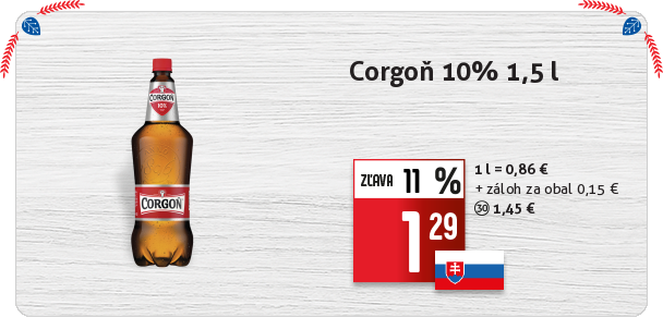 Corgoň 10% 1,5 l