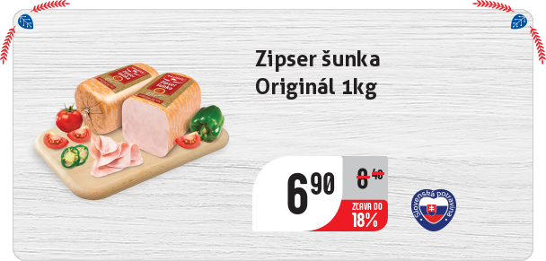 Zipser šunka
Originál 1kg
